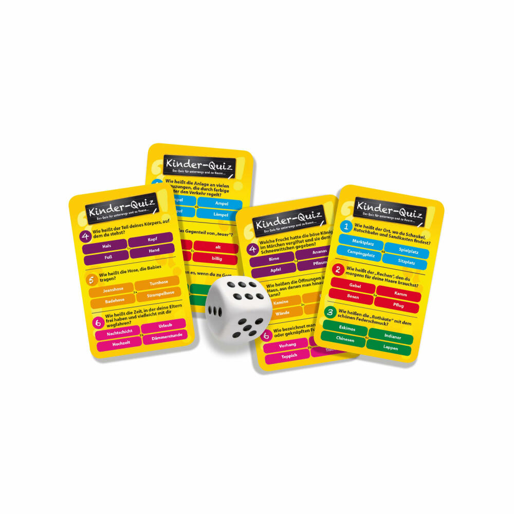 Noris Kinderquiz für schlaue Kids, Quiz, Ratespiel, Wissensspiel, Lernspiel, Kinder, Spiel, 4+, 606013595