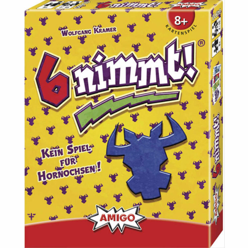 Amigo 6 nimmt, card game, children's game, family game, board game, from 8 years, AM04910