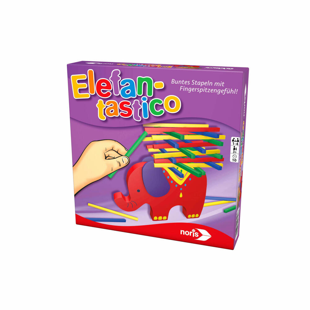 Noris Elefantastico, Geschicklichkeitsspiel, Stapelspiel, Legespiel, Kinder, Spiel, 606011640