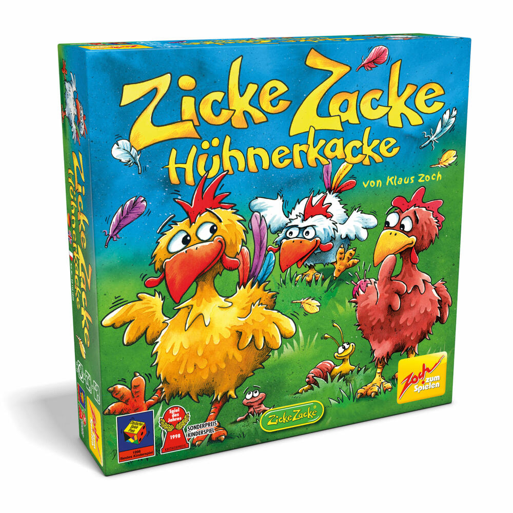 Zoch Zicke Zacke Hühnerkacke, Gedächtnisspiel, Merk Spiel, Brettspiel, Gesellschaftsspiel, Kunststoff, 601121800