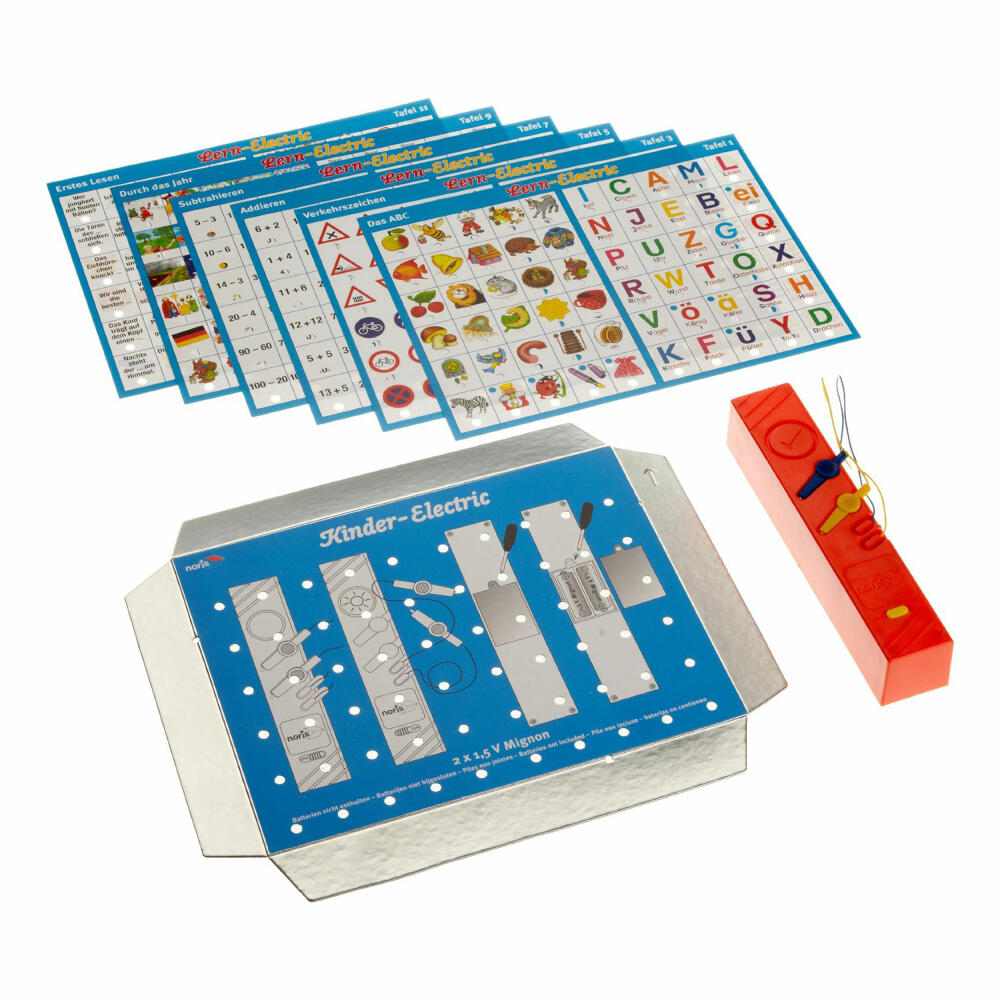 Noris Lern-Electric, board game, game board, parlor game, plastic, 606013711