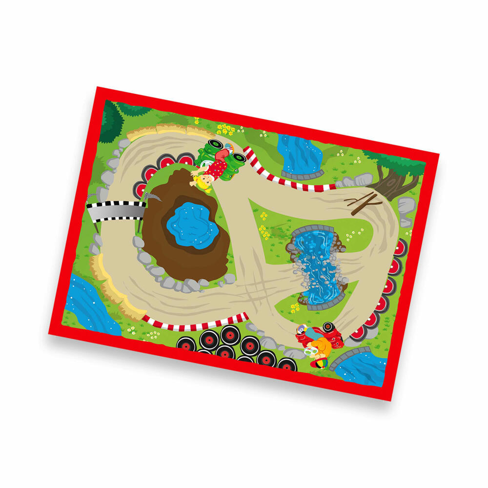 Noris BIG Bobby Car Das Spiel, Rennspiel, Autorennen, Würfelspiel, Brettspiel, Kinder, Spiel, 606013790