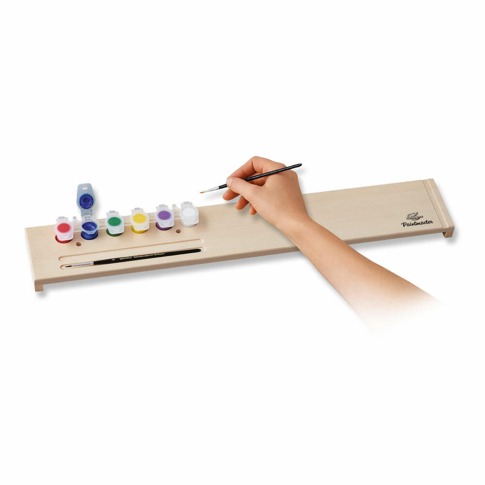 Schipper Paint by Numbers Paintmaster, painting tray, brush tray, painting aid, tray, lime wood, 54 cm, 605210763