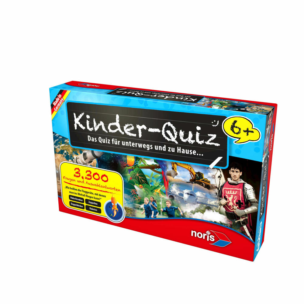 Noris Kinderquiz für schlaue Kids, Quiz, Ratespiel, Wissensspiel, Lernspiel, Kinder, Spiel, 6+, 606013596