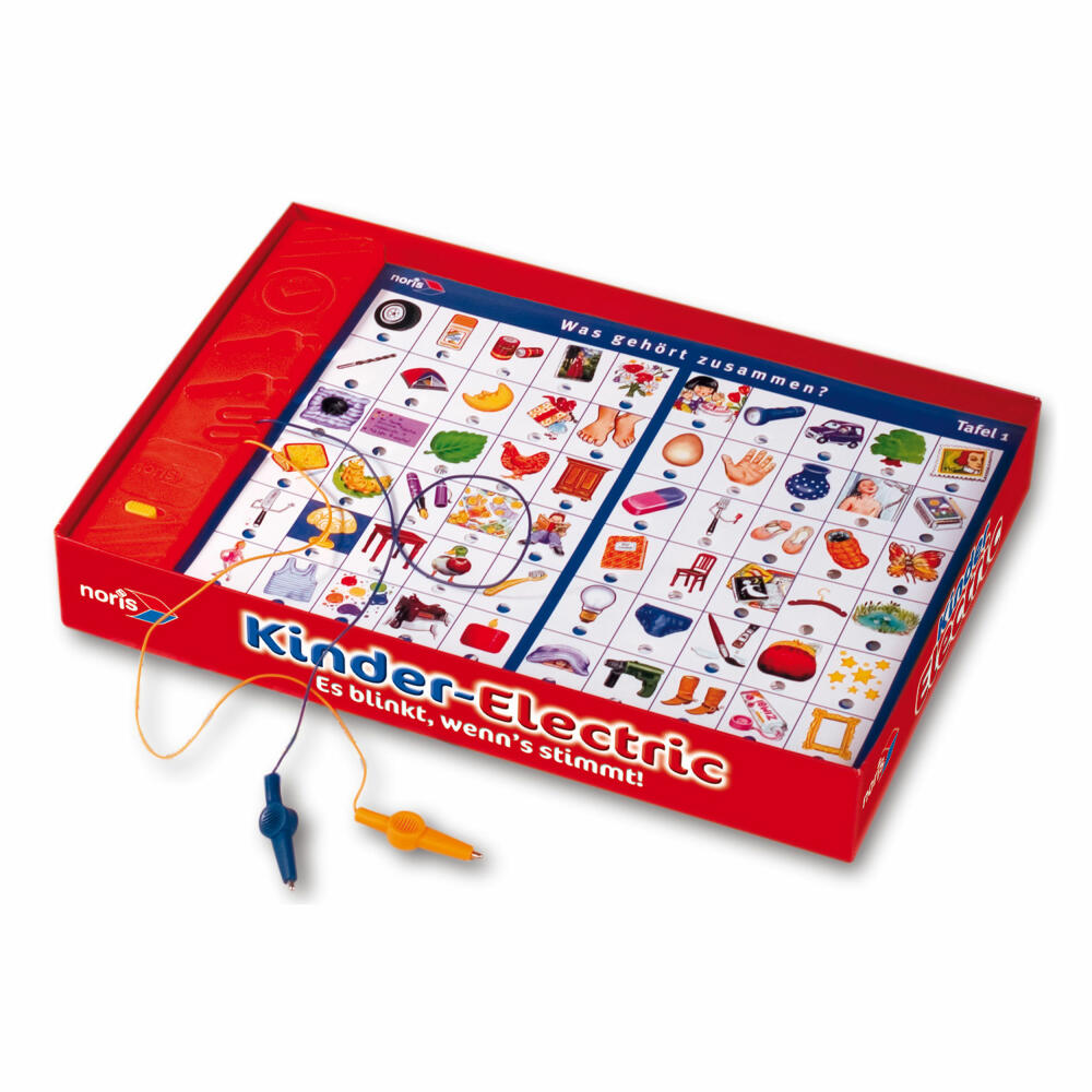 Noris Kinder Electric, card game, board game, game board, parlor game, plastic, 606013702