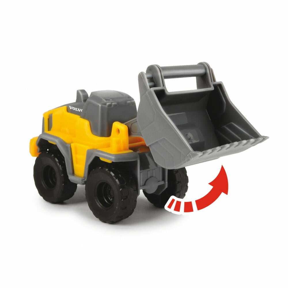 Dickie Toys Mack Mirco Builder Truck with 2 Volvo Vehicles, Toy Car, Toy, Car, 203725005