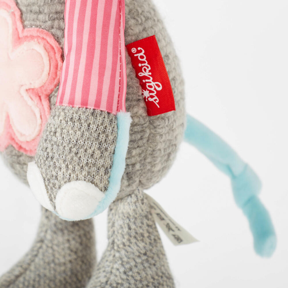 sigikid Patchwork Sweety Elefant, Kuscheltier, Plüschtier, Stofftier, Polyester, 31 cm, Rosa, 42846