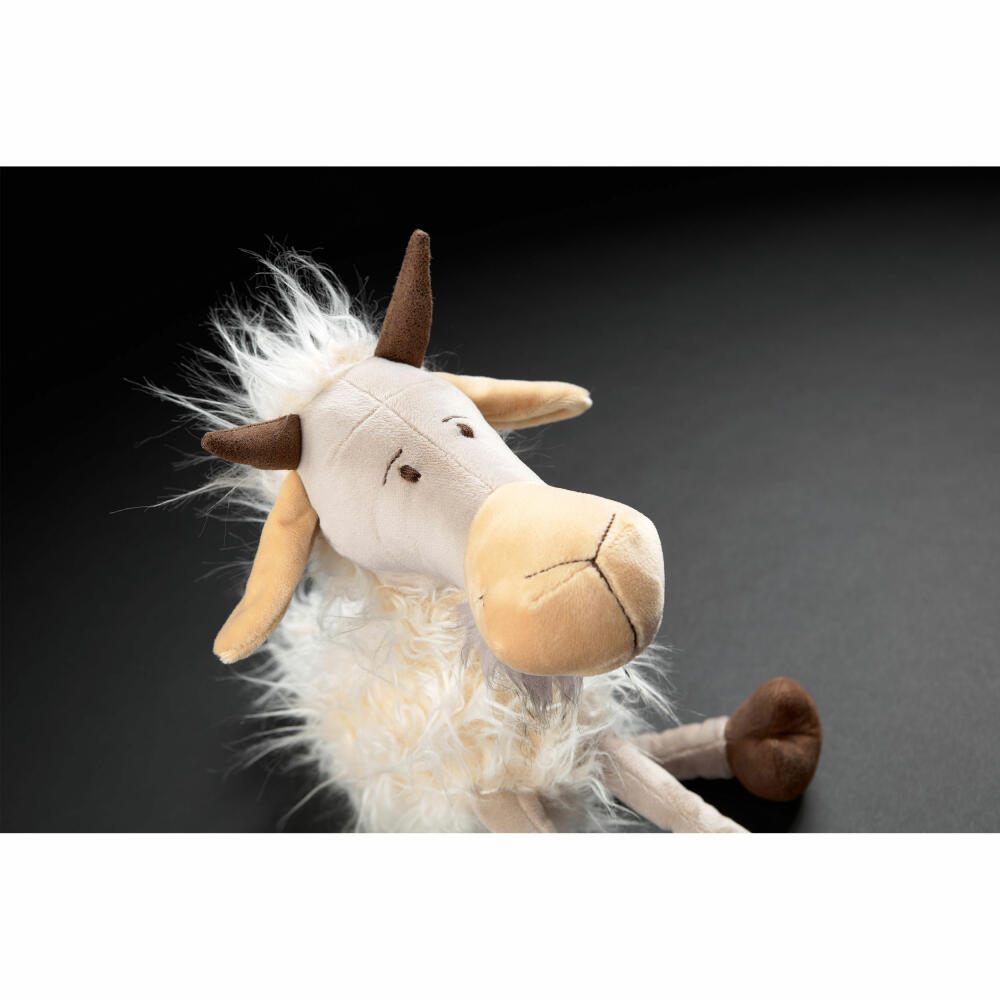 sigikid BEASTS Kuscheltier Ziege Zieberlas Cheese, Plüschtier, Schmusetier, Kuschel Tier, Beige / Weiß / Grau, 42835