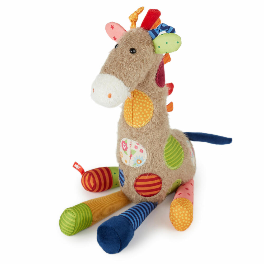 sigikid Patchwork Sweety Giraffe, Kuscheltier, Plüschtier, Stofftier, Polyester, 36 cm, 42837