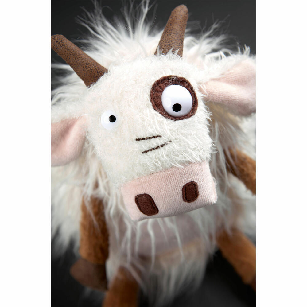 sigikid BEASTS Kuscheltier Kuh Milky Eyes, Plüschtier, Schmusetier, Kuschel Tier, Weiß / Braun, 42651
