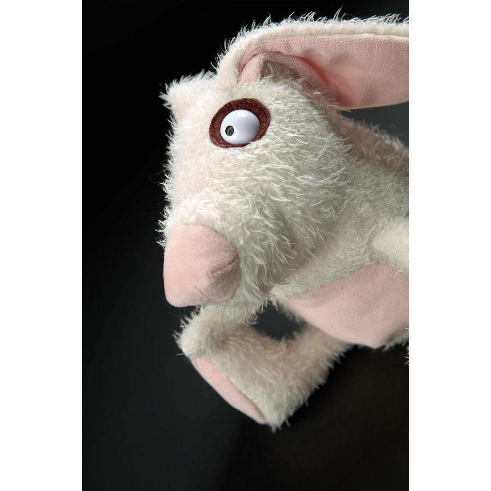 sigikid BEASTS Kuscheltier Hase Bumble Crumble, Plüschtier, Schmusetier, Kuschel Tier, Weiß / Rosa, 42652