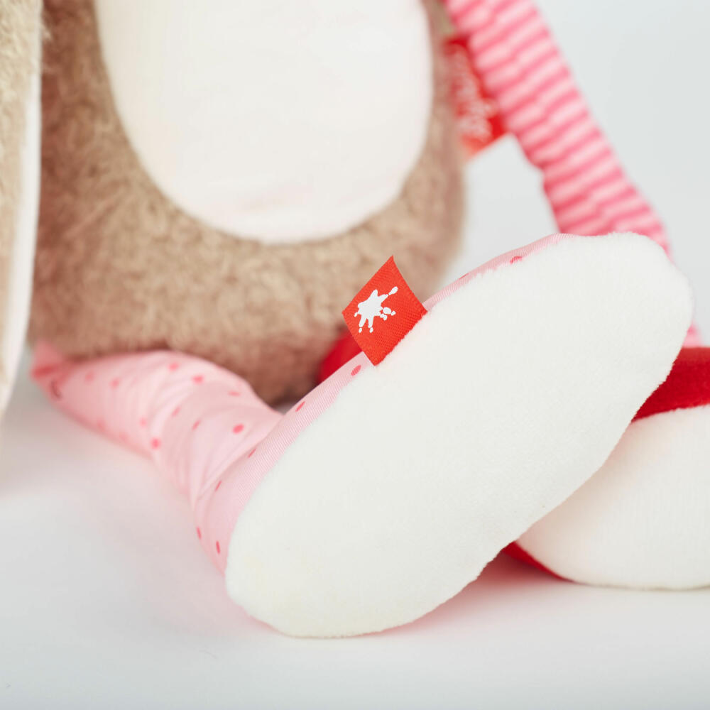 sigikid Patchwork Sweety Hase, Kuscheltier, Plüschtier, Stofftier, Polyester, 40 cm, 42850