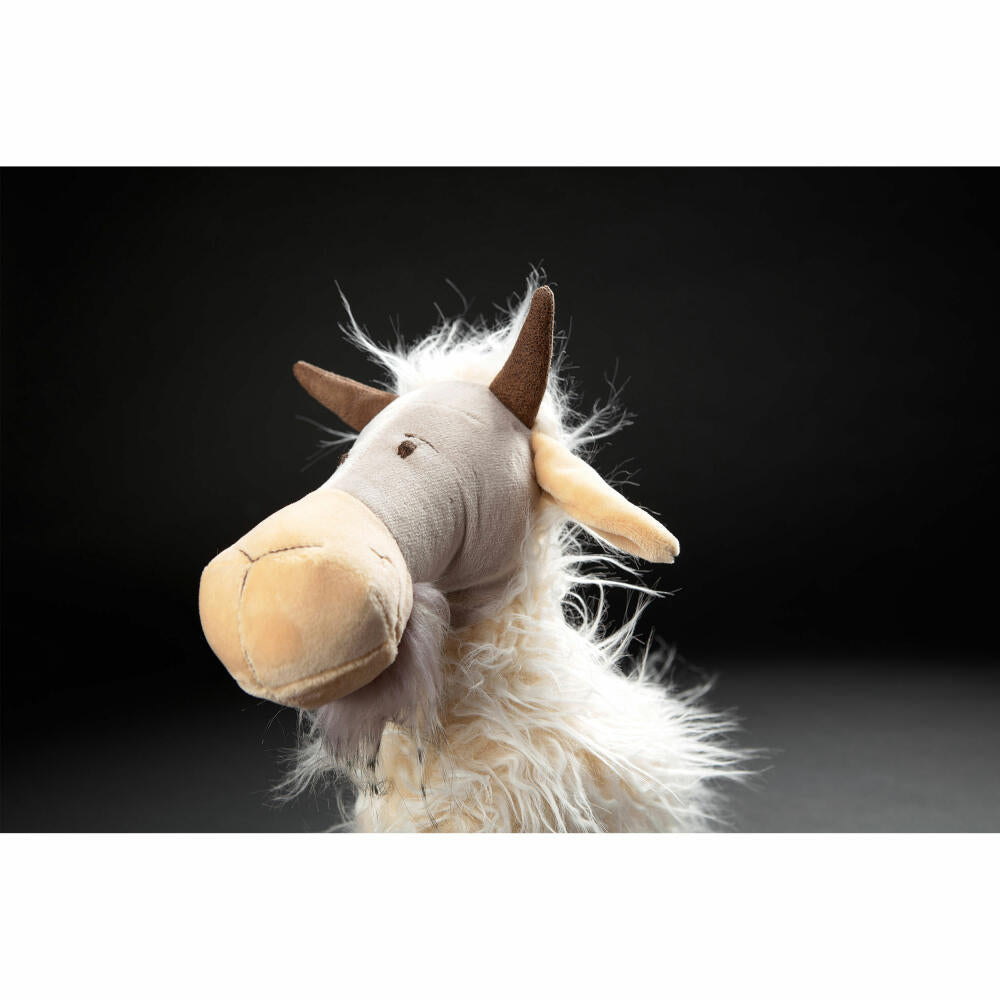 sigikid BEASTS Kuscheltier Ziege Zieberlas Cheese, Plüschtier, Schmusetier, Kuschel Tier, Beige / Weiß / Grau, 42835