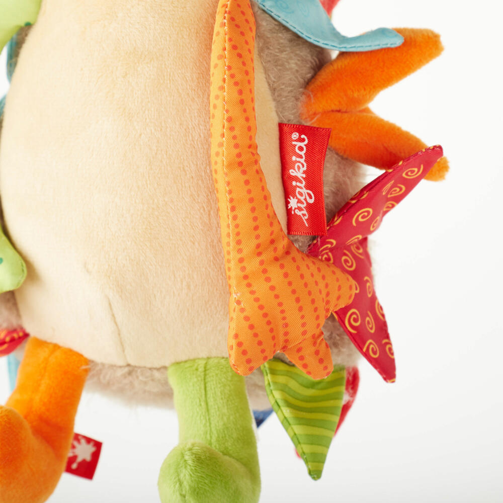 sigikid Patchwork Sweety Igel, Kuscheltier, Plüschtier, Stofftier, Polyester, 23 cm, 42838