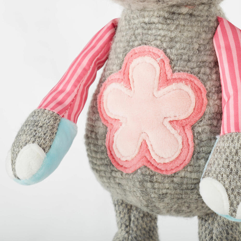sigikid Patchwork Sweety Elefant, Kuscheltier, Plüschtier, Stofftier, Polyester, 31 cm, Rosa, 42846