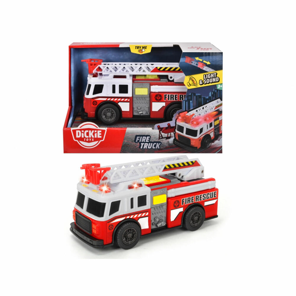 Dickie Toys Fire Truck, with light and sound, fire engine, fire department, car, toy, toy car, 203302014
