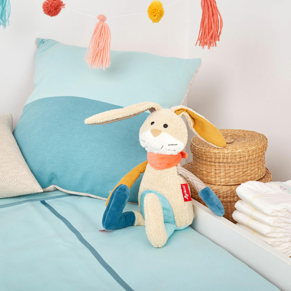 sigikid Patchwork Sweety Hase, Kuscheltier, Plüschtier, Stofftier, Polyester, 31 cm, 42851