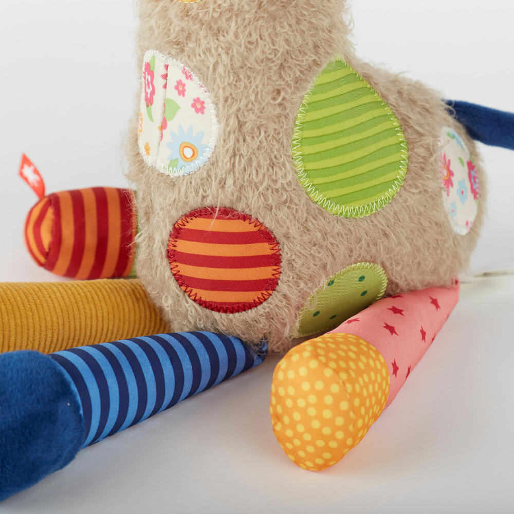 sigikid Patchwork Sweety Giraffe, Kuscheltier, Plüschtier, Stofftier, Polyester, 36 cm, 42837