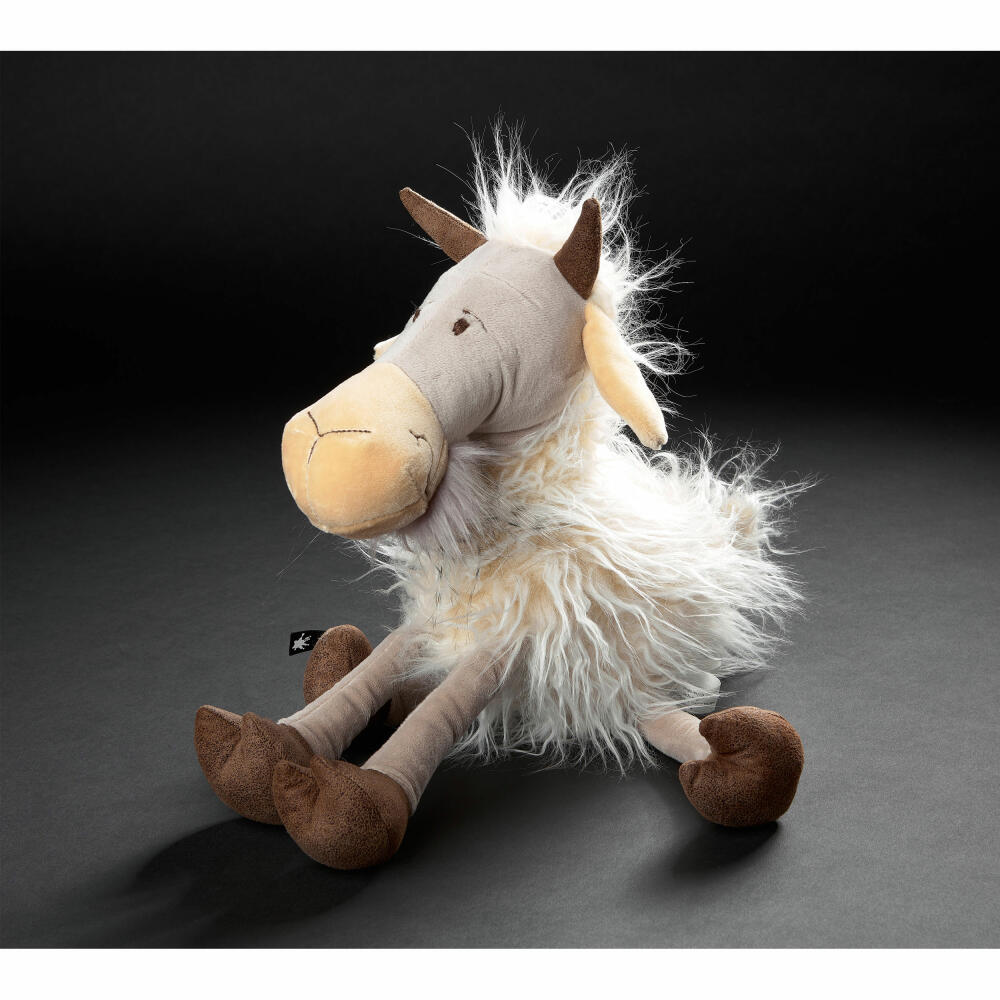 sigikid BEASTS Kuscheltier Ziege Zieberlas Cheese, Plüschtier, Schmusetier, Kuschel Tier, Beige / Weiß / Grau, 42835