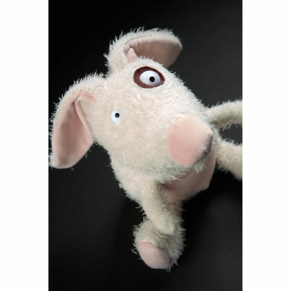 sigikid BEASTS Kuscheltier Hase Bumble Crumble, Plüschtier, Schmusetier, Kuschel Tier, Weiß / Rosa, 42652