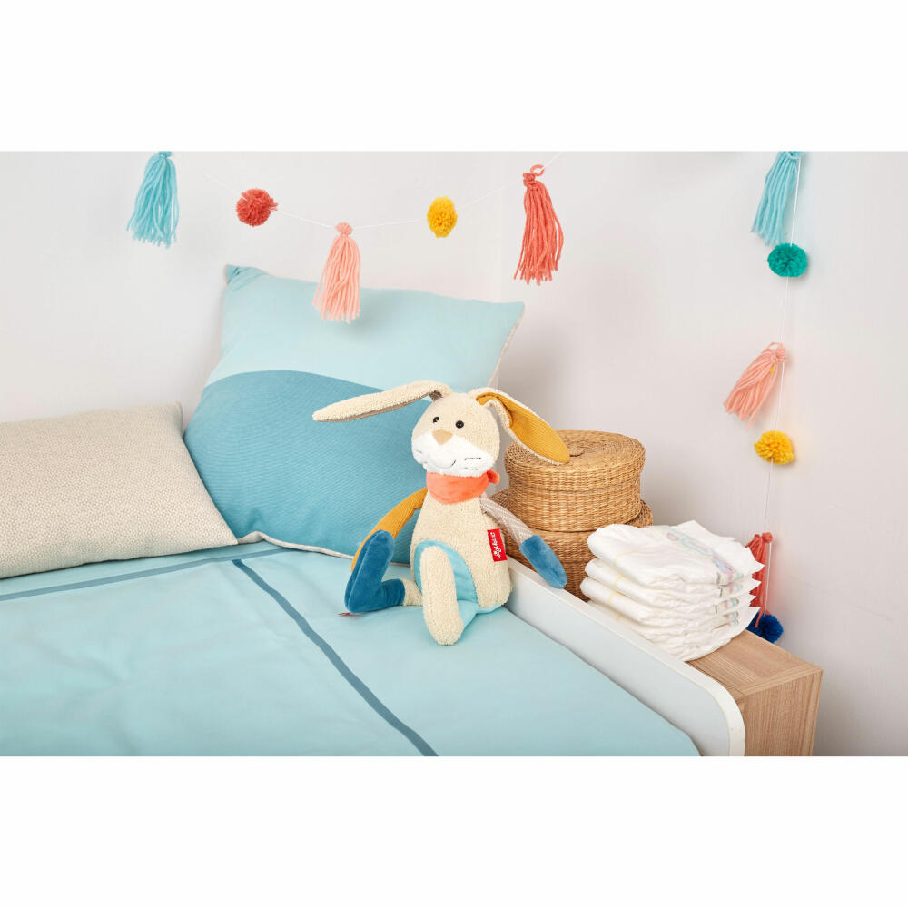 sigikid Patchwork Sweety Hase, Kuscheltier, Plüschtier, Stofftier, Polyester, 31 cm, 42851