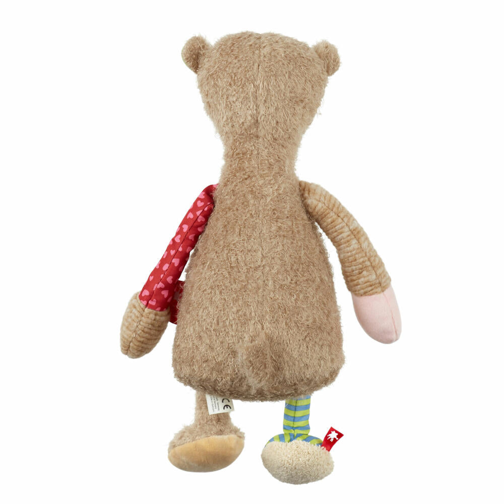 sigikid Patchwork Sweety Bär, Kuscheltier, Plüschtier, Stofftier, Polyester, 31 cm, 42840