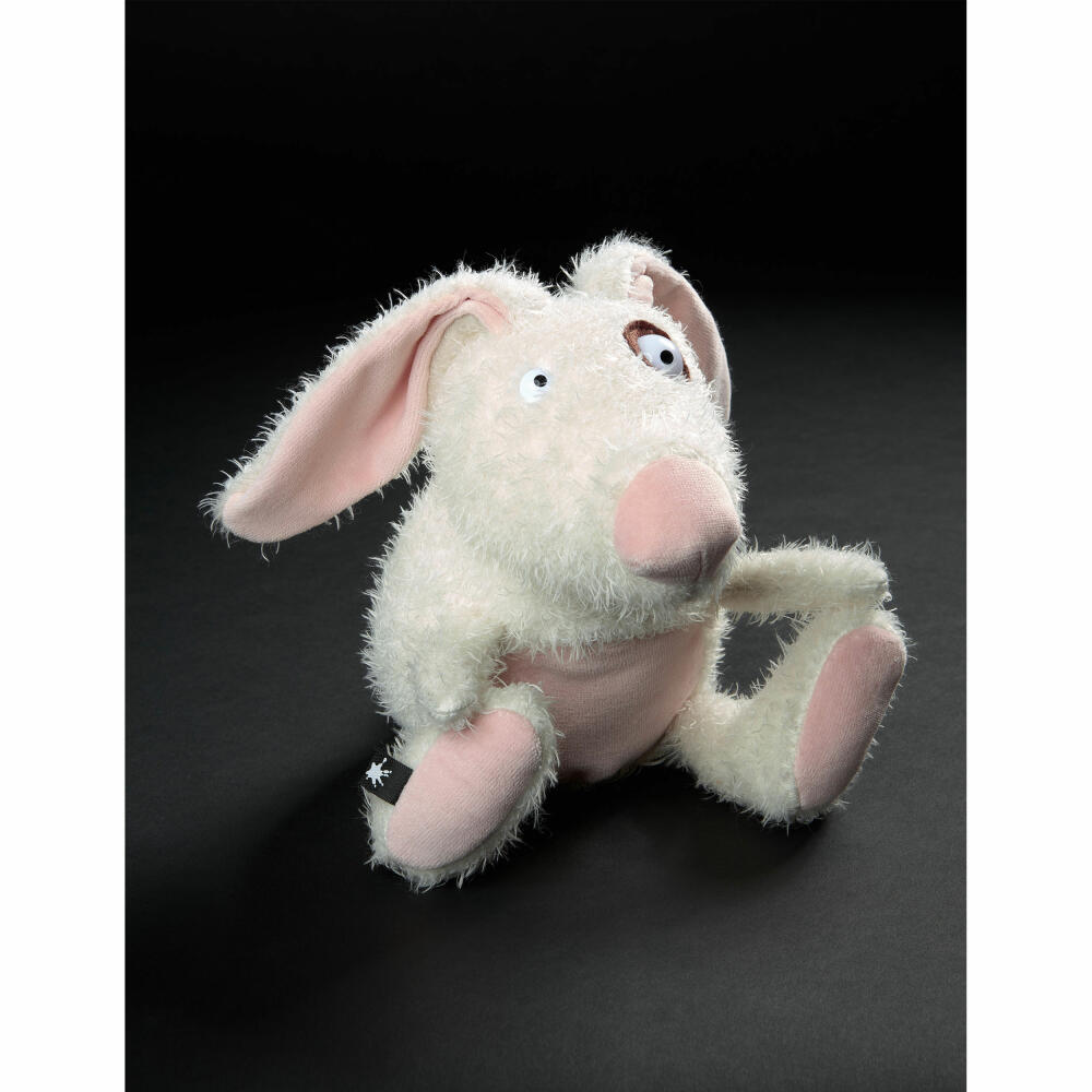 sigikid BEASTS Kuscheltier Hase Bumble Crumble, Plüschtier, Schmusetier, Kuschel Tier, Weiß / Rosa, 42652