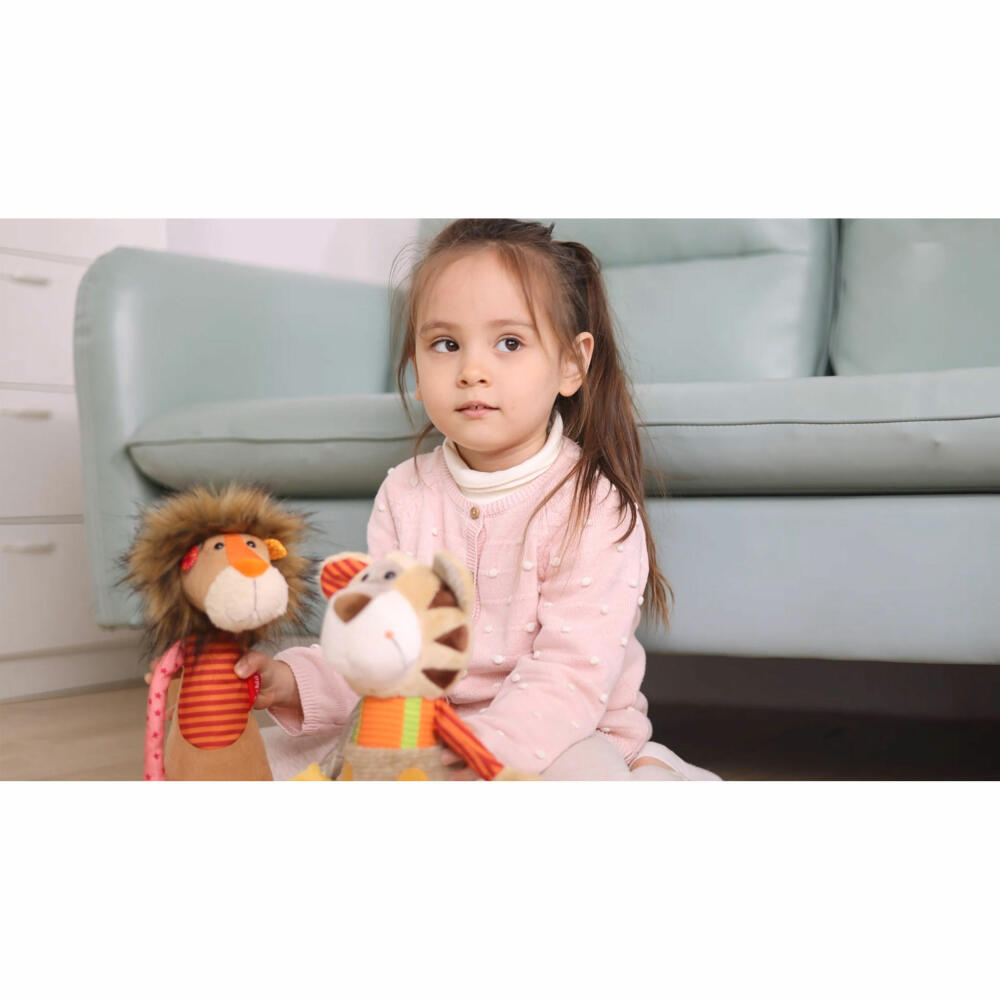 sigikid Patchwork Sweety Löwe, Kuscheltier, Plüschtier, Stofftier, Polyester, 32 cm, 42844