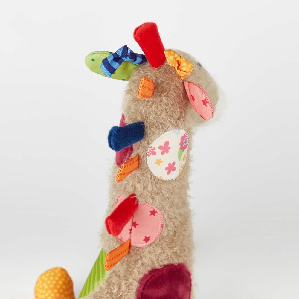 sigikid Patchwork Sweety Giraffe, Kuscheltier, Plüschtier, Stofftier, Polyester, 36 cm, 42837