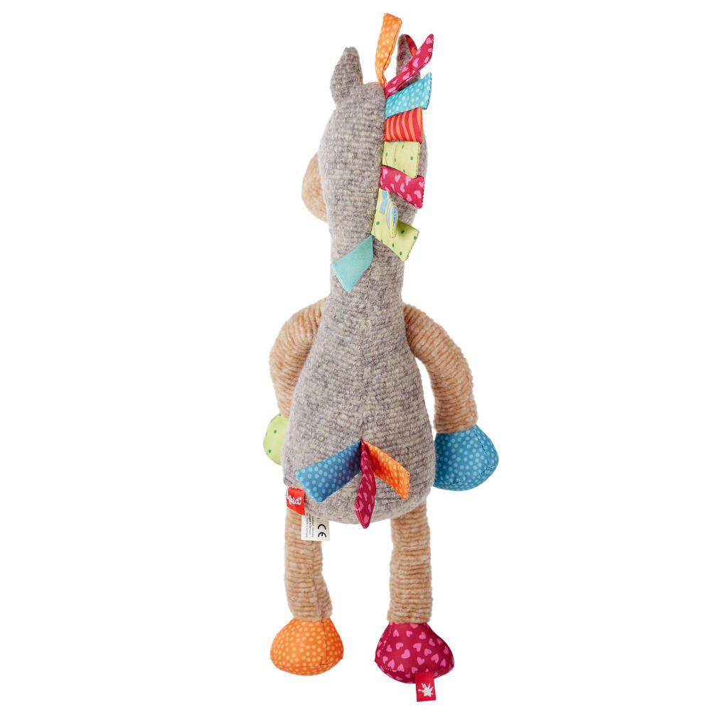 sigikid Patchwork Sweety Pferd, Kuscheltier, Plüschtier, Stofftier, Polyester, 39 cm, 42843