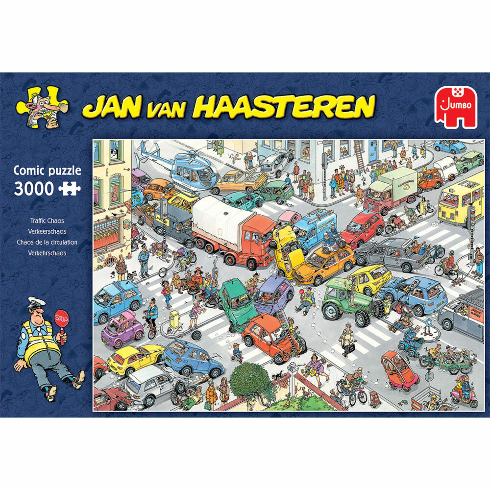 Jumbo Spiele Jan van Haasteren - Verkehrschaos, Puzzle, Erwachsenenpuzzle, Puzzlespiel, 3000 Teile, 20074