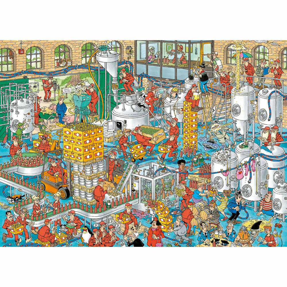 Jumbo Spiele Jan van Haasteren - Craftbierbrauerei, Puzzle, Erwachsenenpuzzle, Puzzlespiel, 2000 Teile, 20064