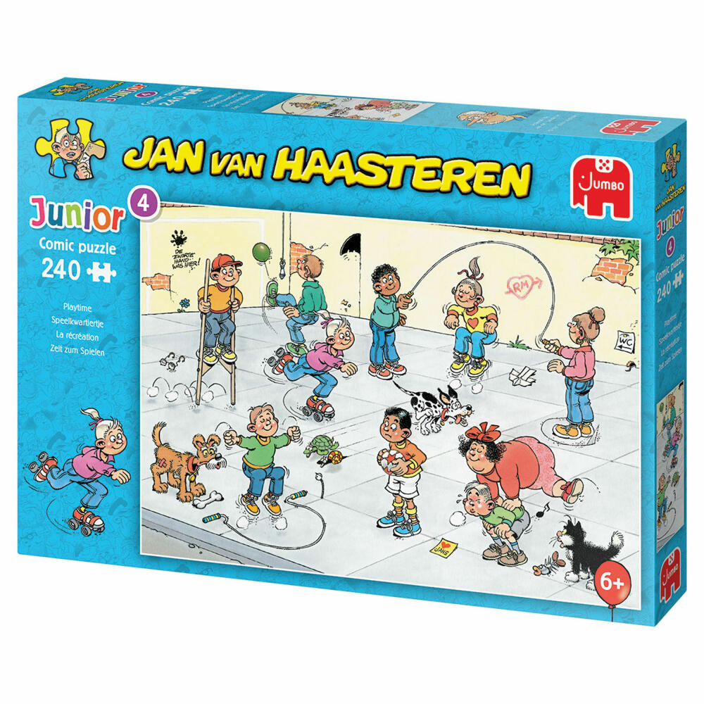 Jumbo Spiele Jan van Haasteren Junior Zeit zum Spielen, Kinderpuzzle, Kinder Puzzle, Legespiel, 240 Teile, 20061