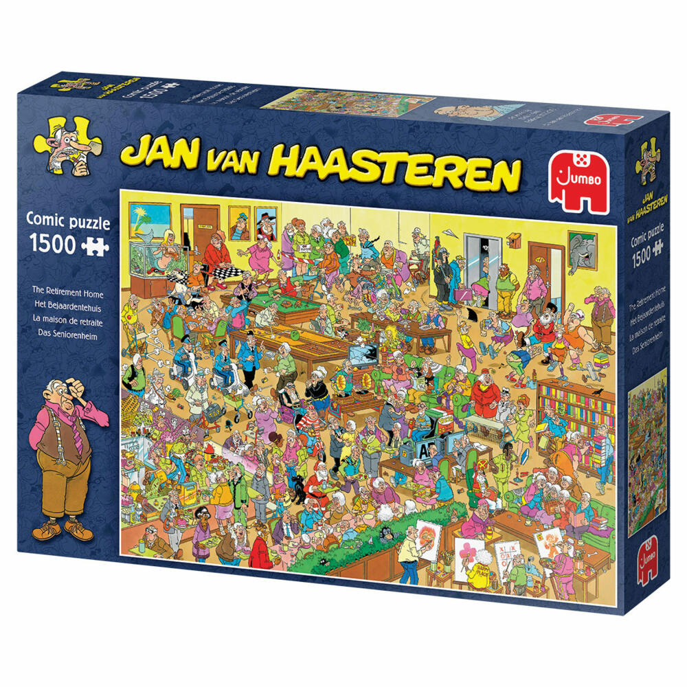 Jumbo Spiele Jan van Haasteren - Seniorenheim, Puzzle, Erwachsenenpuzzle, Puzzlespiel, 1500 Teile, 20068