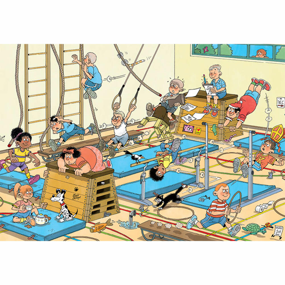 Jumbo Spiele Jan van Haasteren Junior Sportunterricht, Kinderpuzzle, Kinder Puzzle, Legespiel, 240 Teile, 20060
