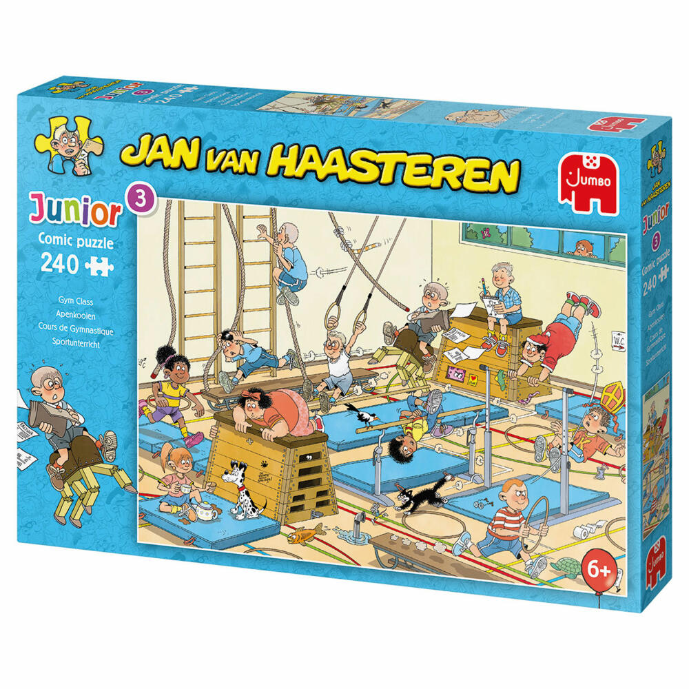 Jumbo Spiele Jan van Haasteren Junior Sportunterricht, Kinderpuzzle, Kinder Puzzle, Legespiel, 240 Teile, 20060