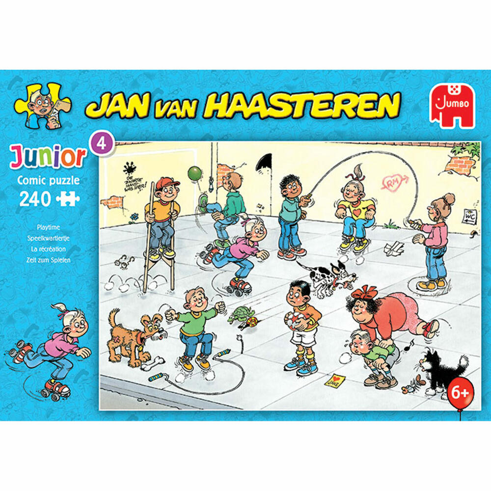 Jumbo Spiele Jan van Haasteren Junior Zeit zum Spielen, Kinderpuzzle, Kinder Puzzle, Legespiel, 240 Teile, 20061