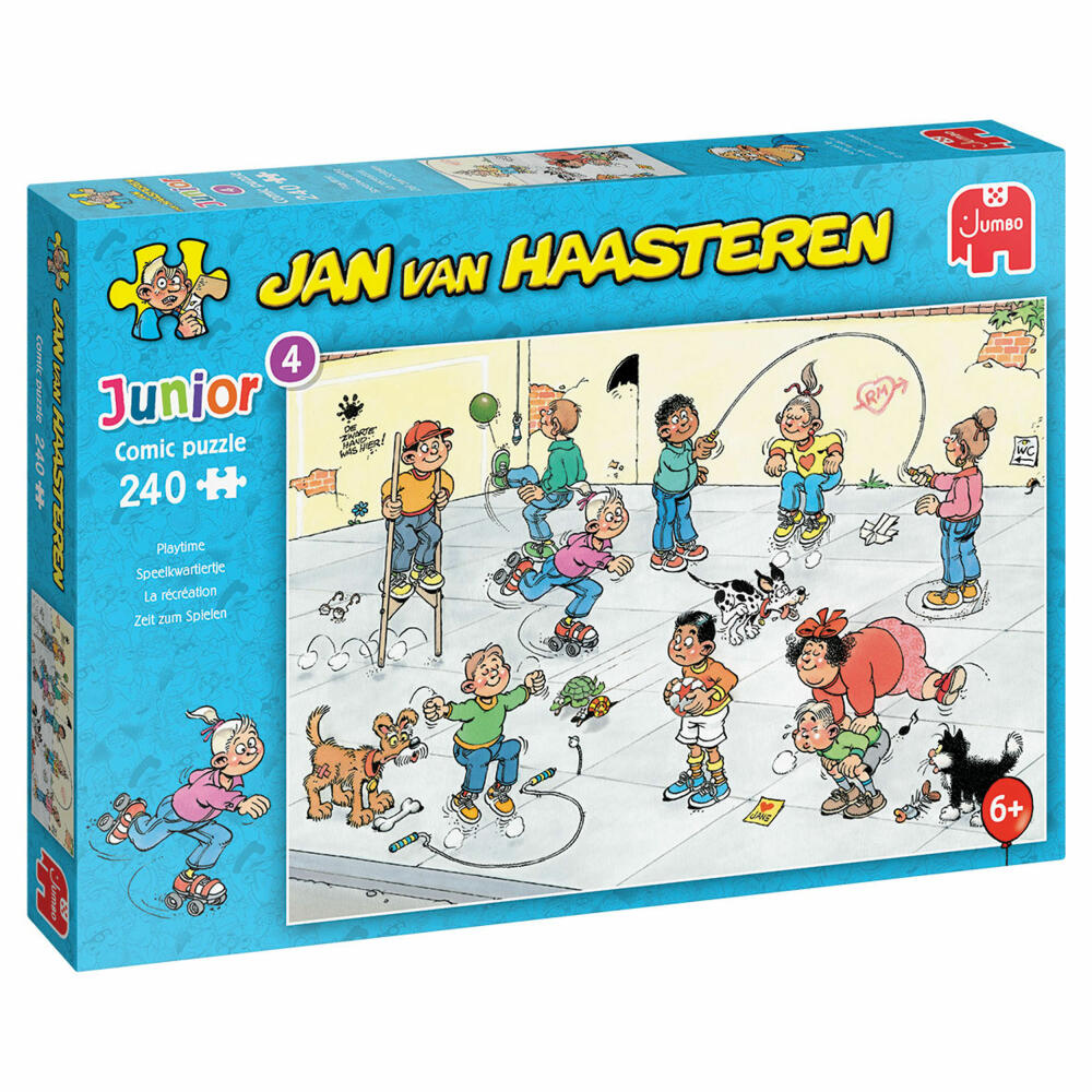 Jumbo Spiele Jan van Haasteren Junior Zeit zum Spielen, Kinderpuzzle, Kinder Puzzle, Legespiel, 240 Teile, 20061