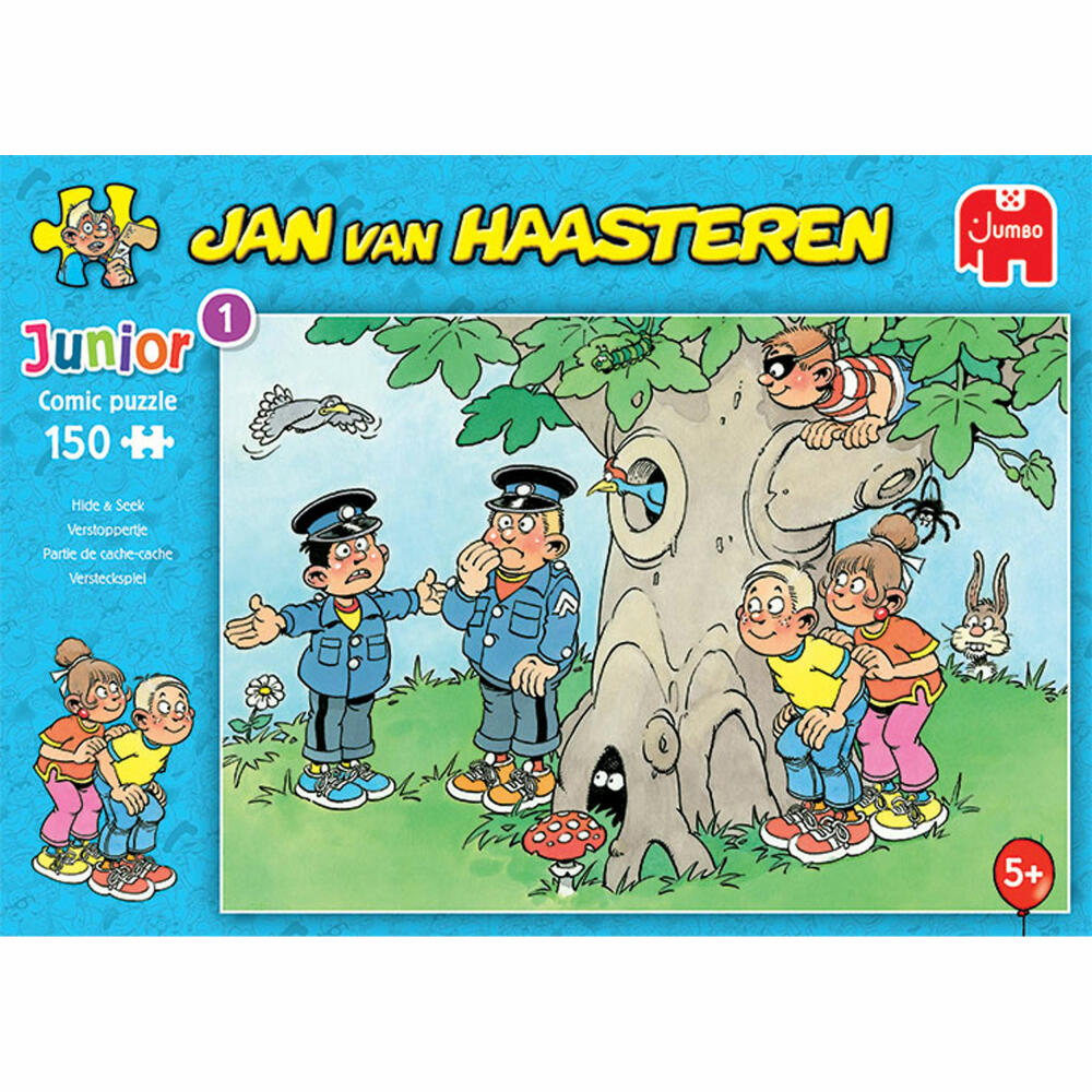 Jumbo Spiele Jan van Haasteren Junior Versteckspiel, Kinderpuzzle, Kinder Puzzle, Legespiel, 150 Teile, 20058
