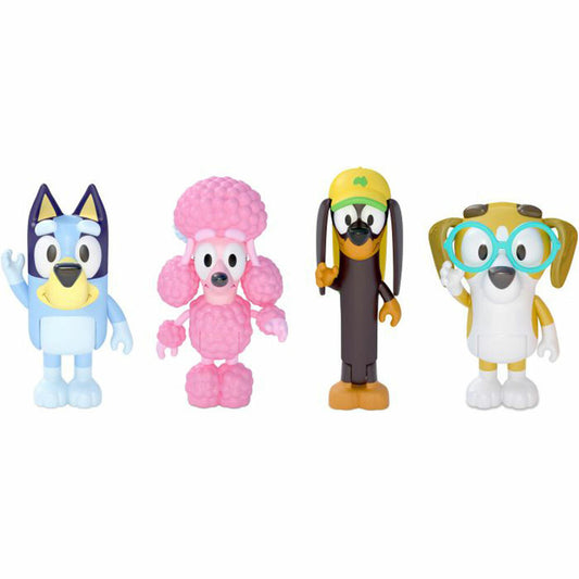 mooseToys BLUEY Figures 4-Pack Friends, Play Figures, Play Figure, Toy, Figure, 13014