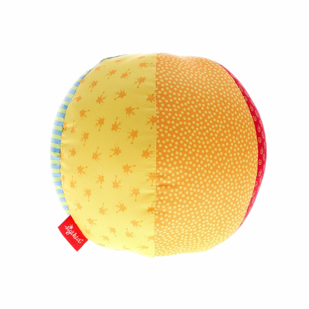 sigikid PlayQ Softball Groß, Stoffball, Spielball, Greifling, Babyspielzeug, Baby Spielzeug, Baumwolle, Ø 19 cm, 49581