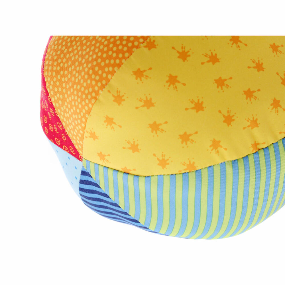 sigikid PlayQ Softball Groß, Stoffball, Spielball, Greifling, Babyspielzeug, Baby Spielzeug, Baumwolle, Ø 19 cm, 49581