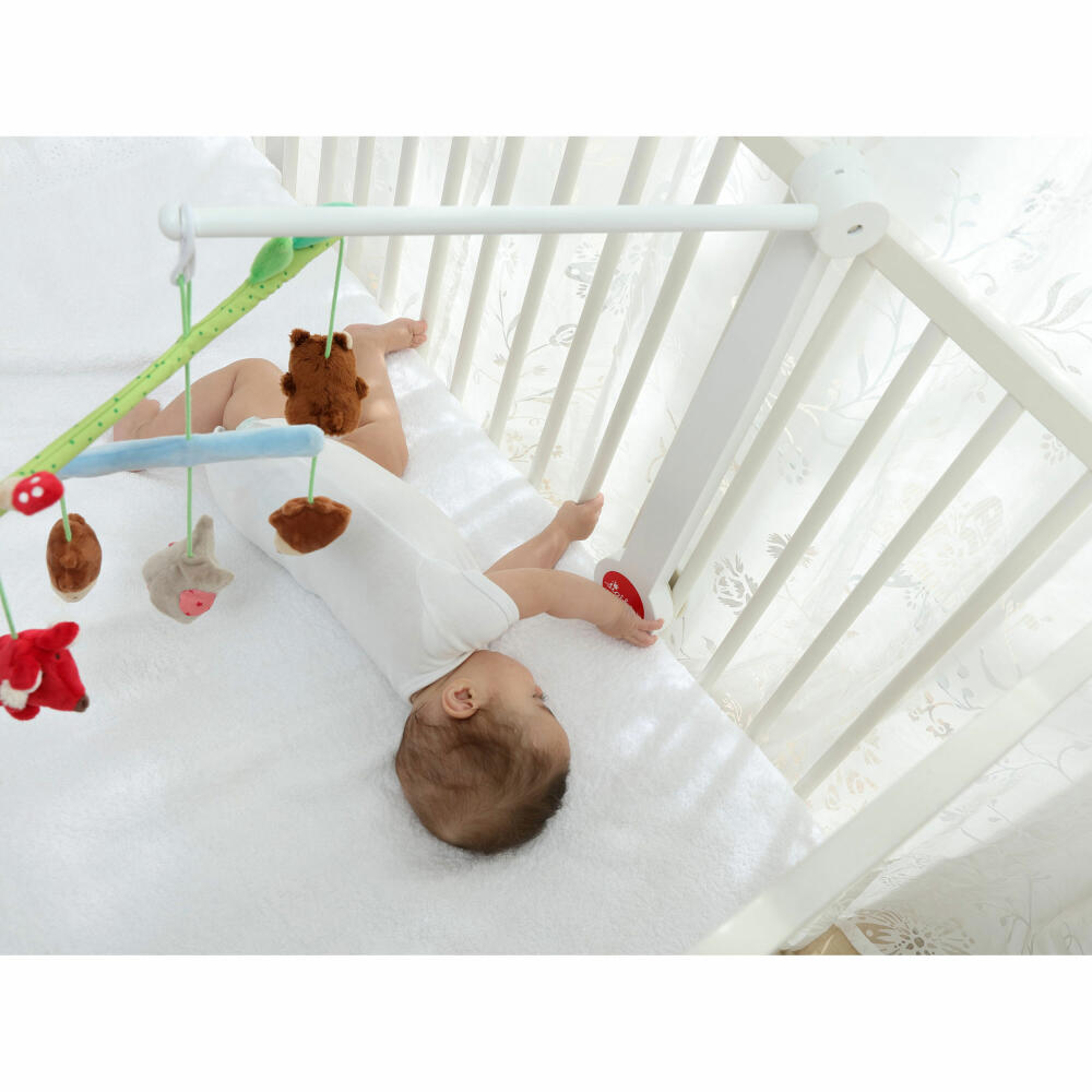 sigikid Mobilehalter, Mobile Halter, Mobilearm, Mobile Halterung, Stange, Befestigung, Holz, Weiß, 75090