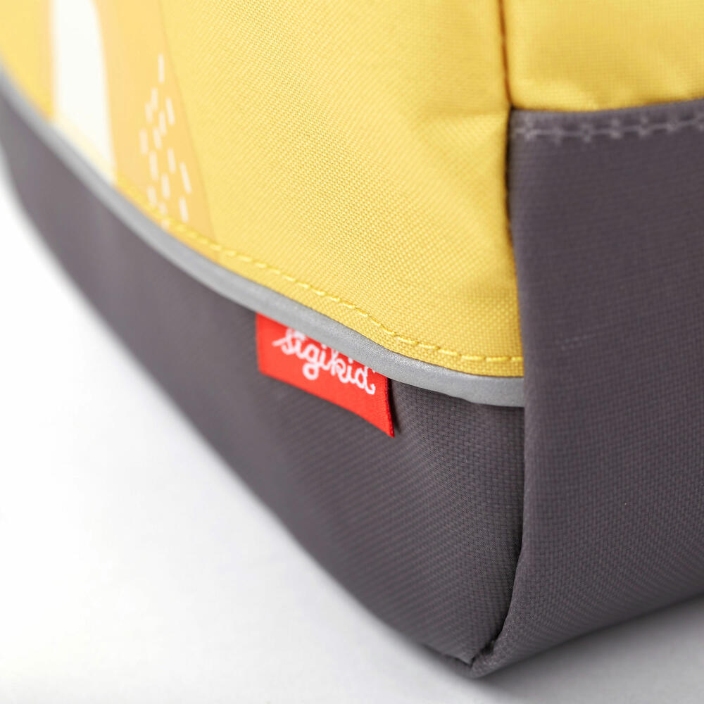 sigikid Mini Rucksack Löwe, Kinderrucksack, Kindergartentasche, Kinder Tasche, Kindergarten, Polyester, Gelb, 3.6 L, 25116