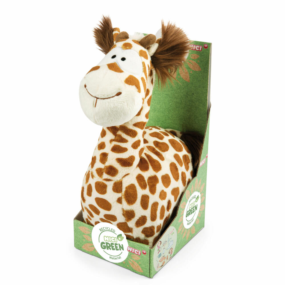 NICI Wild Friends Green Giraffe Gina Standing, Cuddly Toy, Plush Toy, Stuffed Toy, 22 cm, 47222