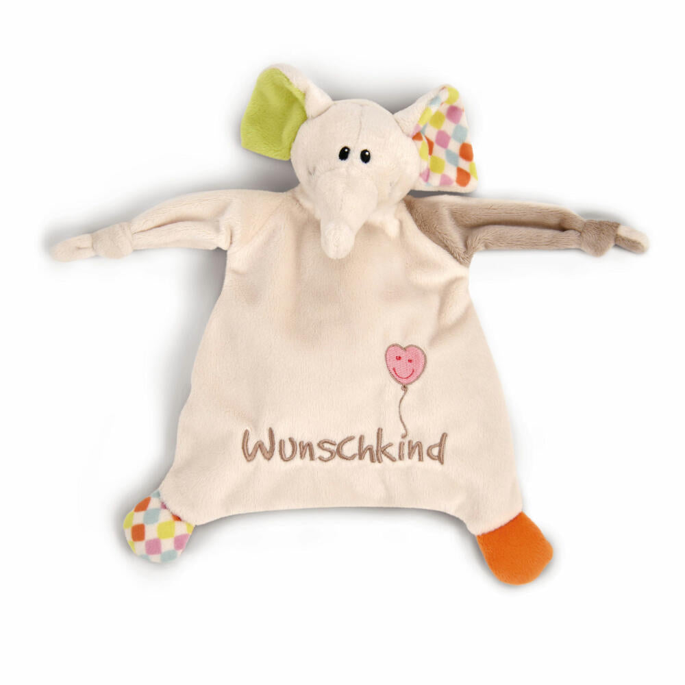 NICI My First NICI Elefant Dundi Wunschkind Schmusetier und Schmusetuch, 2-tlg., Kuscheltier, Stofftier, Babytuch, 47769