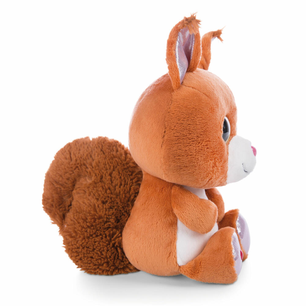 NICI Green Glubschis Forest Squirrel Squibble Dangling, Cuddly Toy, Plush Toy, Stuffed Toy, Plush / Polyester, 25 cm, 47699