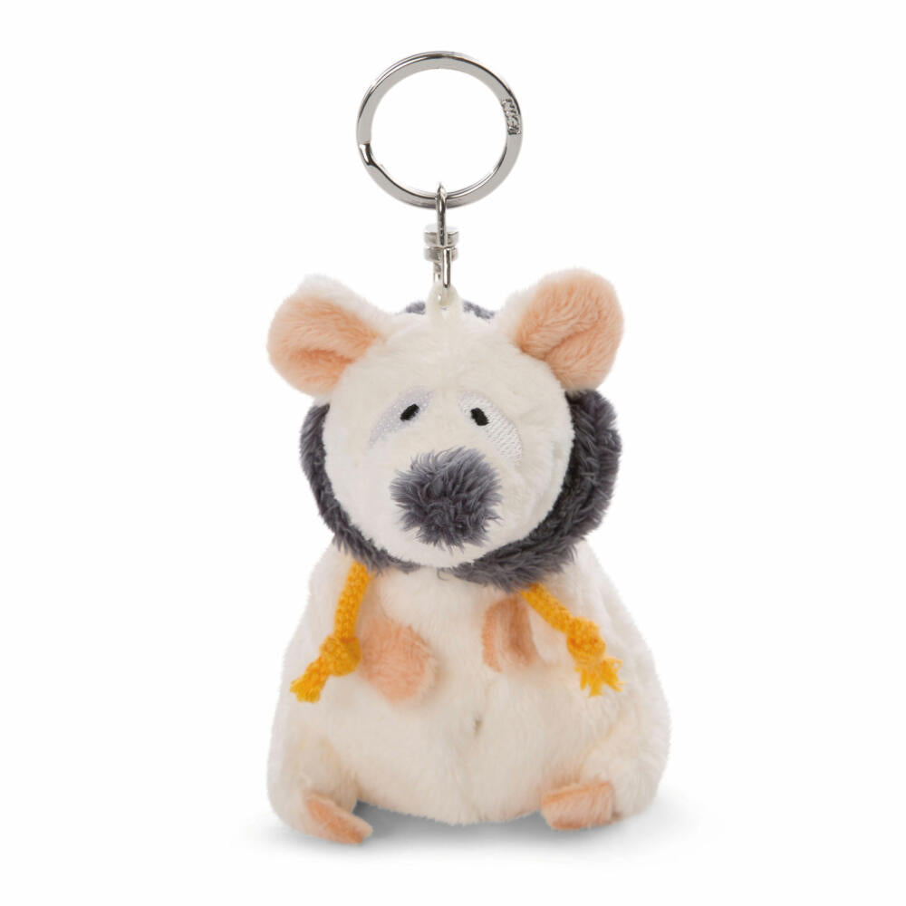 NICI Winter Maus Schlüsselanhänger, Schlüssel Anhänger, Glücksbringer, 10 cm, 47289