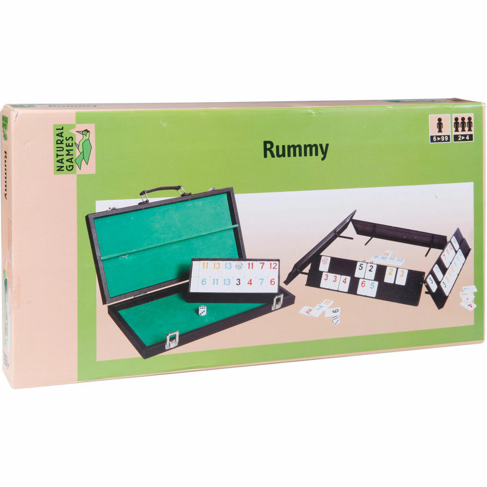 Natural Games Rummy in a suitcase, number game, strategy game, board game, from 6 years, 61096078