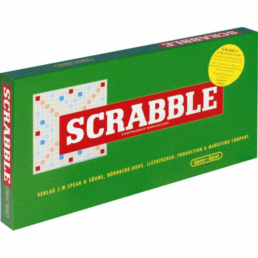 Piatnik 55011 Scrabble Anniversary Game with Wooden Pieces